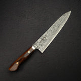 Tanaka R2 Damascus Gyuto 240mm with Ironwood Western Handle w/ Guard