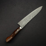 Tanaka R2 Damascus Gyuto 240mm with Ironwood Western Handle w/ Guard