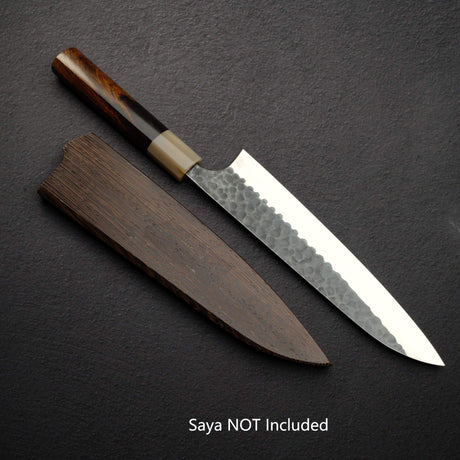 Masakage Koishi AS Gyuto 210mm Aogami Super Kurouchi Tsuchime K&S Hearted-shaped Ironwood Handle