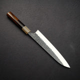昌景 Koishi AS 牛刀 210mm 超級青鋼 黑打 鎚目 Knives and Stones 岩刃社 Hearted-shaped 鐵木 Handle