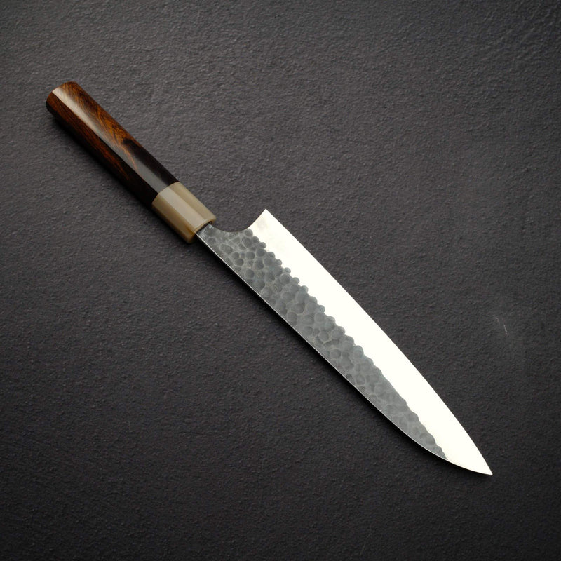 Masakage Koishi AS Gyuto 210mm Aogami Super Kurouchi Tsuchime K&S Hearted-shaped Ironwood Handle