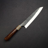 昌景 Koishi AS 牛刀 210mm 超級青鋼 黑打 鎚目 Knives and Stones 岩刃社 Hearted-shaped 鐵木 Handle