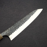 昌景 Koishi AS 牛刀 210mm 超級青鋼 黑打 鎚目 Knives and Stones 岩刃社 Hearted-shaped 鐵木 Handle