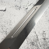 Exotic: Yoshikazu Ikeda Blue #1 Mizu-Honyaki K-tip Yanagiba 300mm with Blood Groove