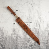 Exotic: Yoshikazu Ikeda Blue #1 Mizu-Honyaki K-tip Yanagiba 300mm with Blood Groove