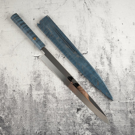 Exotic: Genkai Masakuni (玄海正國) White #2 Mizu-Honyaki Mt. Fuji Yanagiba 330mm