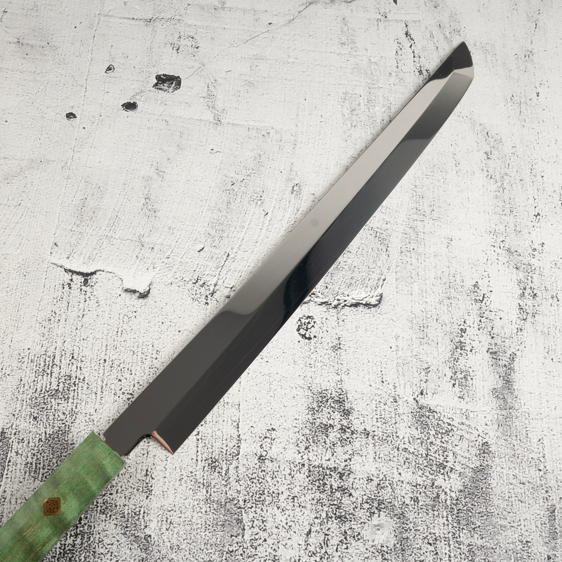 珍品：池田美和一White #1 水本燒先丸蛸引330mm 富士山刃文– Knives
