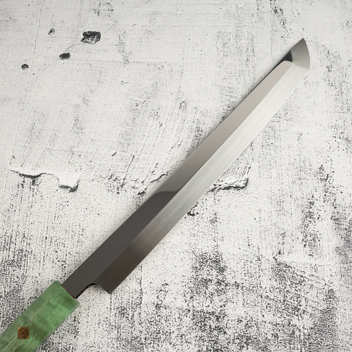 Exotic: Genkai Masakuni (玄海正國) White 2 Mizu-Honyaki Sakimaru Takohiki 270mm Old Stock