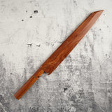 Exotic: Yoshikazu Ikeda Blue #1 Mizu-Honyaki K-tip Yanagiba 300mm with Blood Groove Pau Rosa Set