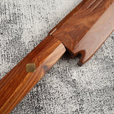 Exotic: Yoshikazu Ikeda Blue #1 Mizu-Honyaki K-tip Yanagiba 300mm with Blood Groove Pau Rosa Set