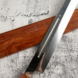 Exotic: Yoshikazu Ikeda Blue #1 Mizu-Honyaki K-tip Yanagiba 300mm with Blood Groove Pau Rosa Set