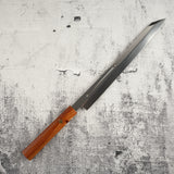 Exotic: Yoshikazu Ikeda Blue #1 Mizu-Honyaki K-tip Yanagiba 300mm with Blood Groove Pau Rosa Set