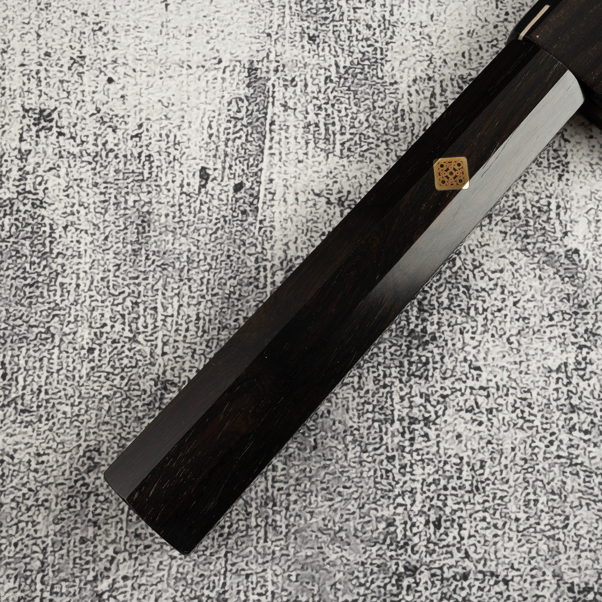 Exotic: Yoshikazu Ikeda Blue #1 Mizu-Honyaki K-tip Yanagiba 300mm with Blood Groove Ebony Set