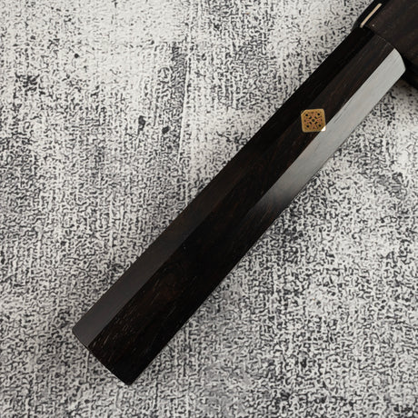 珍稀：池田義一 Blue #1 水本燒K型柳刃300mm 血槽烏木套裝