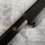 Exotic: Yoshikazu Ikeda Blue #1 Mizu-Honyaki K-tip Yanagiba 300mm with Blood Groove Ebony Set