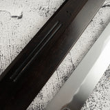 Exotic: Yoshikazu Ikeda Honyaki Mt. Fuji Hamon Sakimaru Takohiki 300mm Hand Sharpened Kasumi Finish