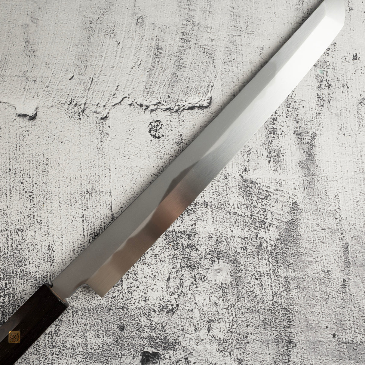 Exotic: Yoshikazu Ikeda Honyaki Mt. Fuji Hamon Sakimaru Takohiki 300mm Hand Sharpened Kasumi Finish