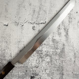 Exotic: Yoshikazu Ikeda Honyaki Mt. Fuji Hamon Sakimaru Takohiki 300mm Hand Sharpened Kasumi Finish