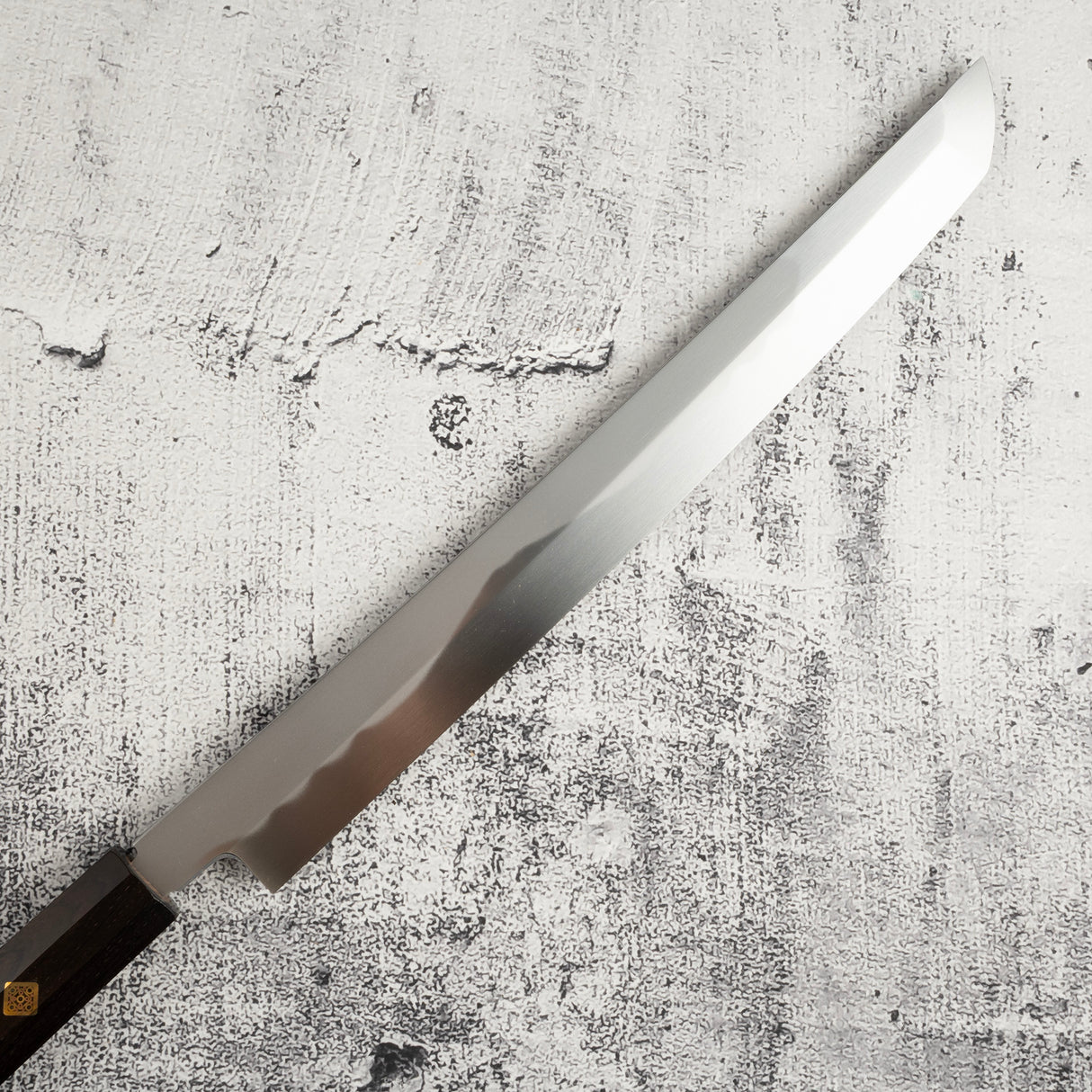 Exotic: Yoshikazu Ikeda Honyaki Mt. Fuji Hamon Sakimaru Takohiki 300mm Hand Sharpened Kasumi Finish