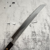 Exotic: Yoshikazu Ikeda Honyaki Mt. Fuji Hamon Sakimaru Takohiki 300mm Hand Sharpened Kasumi Finish
