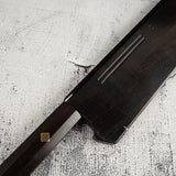 Exotic: Genkai Masakuni (玄海正國) White 2 Honyaki Usuba 240mm Ebony Set