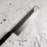 Exotic: Genkai Masakuni (玄海正國) White 2 Honyaki Usuba 240mm Ebony Set