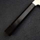 Nigara VG10 Damascus Tsuchime K-tip Gyuto 210mm Black Chacate Handle