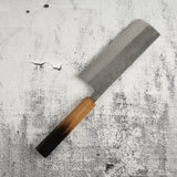 Matsubara Blue 2 Nakiri 165mm Nashiji Burnt Kashi