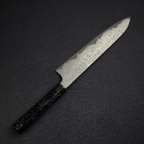 Hatsukokoro x Nigara VG XEOS Kurozome Damascus Gyuto 240mm  w/ Saya