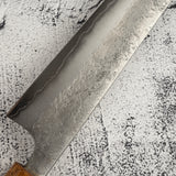Matsubara Blue 2 K-tip Sujihiki 240mm Nashiji Burnt Kashi