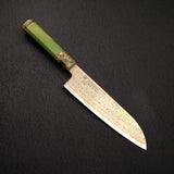 初心 孔雀 V-Toku-2 三德刀 180mm Rainbow 大馬士革 Finish