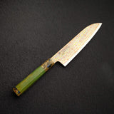 初心 孔雀 V-Toku-2 三德刀 180mm Rainbow 大馬士革 Finish