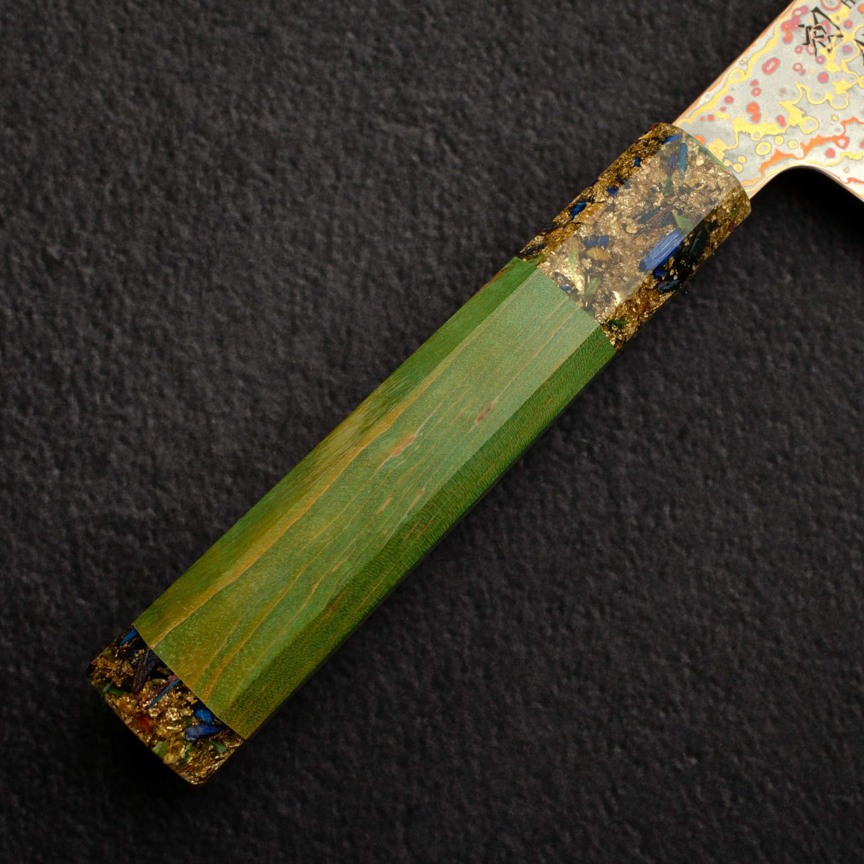 初心 孔雀 V-Toku-2 三德刀 180mm Rainbow 大馬士革 Finish