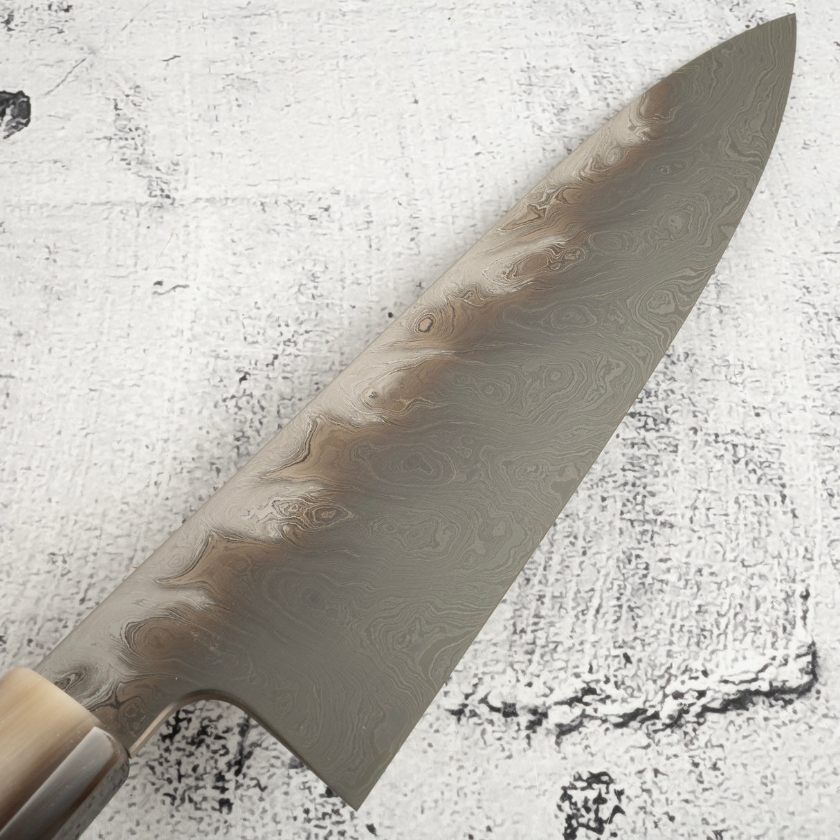 Exotic: Shoichi Hashimoto (橋本庄市) Chihaya (ちはやふる・千早)  Blue / White Coreless Gyuto 210mm