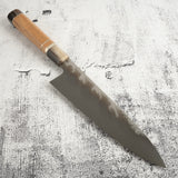 Exotic: Shoichi Hashimoto (橋本庄市) Chihaya (ちはやふる・千早)  Blue / White Coreless Gyuto 210mm