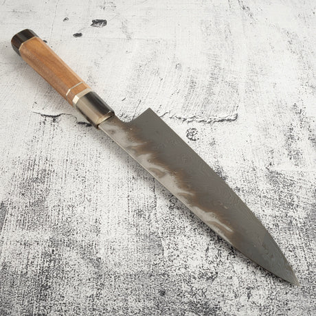 珍稀：橋本庄市（Shoichi Hashimoto） Chihaya（ちはやふる・千早） Blue／White 無芯疊鋼 牛刀 210mm