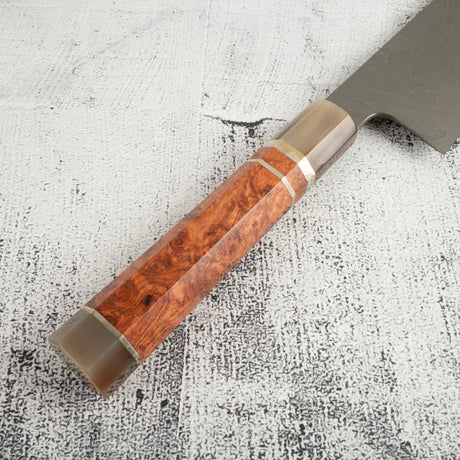 珍稀：橋本庄市（Shoichi Hashimoto） Zaregumo（ざれぐも・戯雲） Blue／White 無芯疊鋼 牛刀 270mm