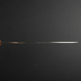 Exotic: Yoshikazu Ikeda Blue #1 Mizu-Honyaki Yanagiba 300mm with Blood Groove Black & White Ebony