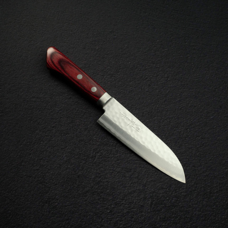 Masutani VG1 Tsuchime Small Santoku 135mm Western Handle