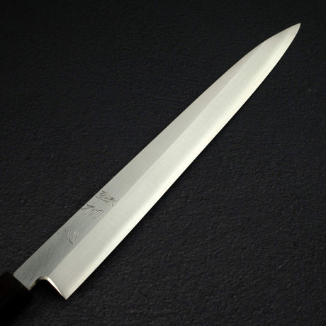 하츠코코로 x 묘진 시라사기 은삼강 야나기바(사시미칼) 300mm