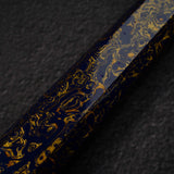 Hatsukokoro Kujaku V-Toku-2 Gyuto 210mm Rainbow Damascus Finish Urushi Handle