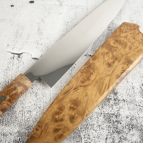 BFCM2025 老庫存 吉和池田 本燒 White 3 牛刀 240mm 樟木套裝 SP2