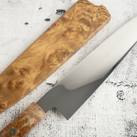 BFCM2025 老庫存 吉和池田 本燒 White 3 牛刀 240mm 樟木套裝 SP2