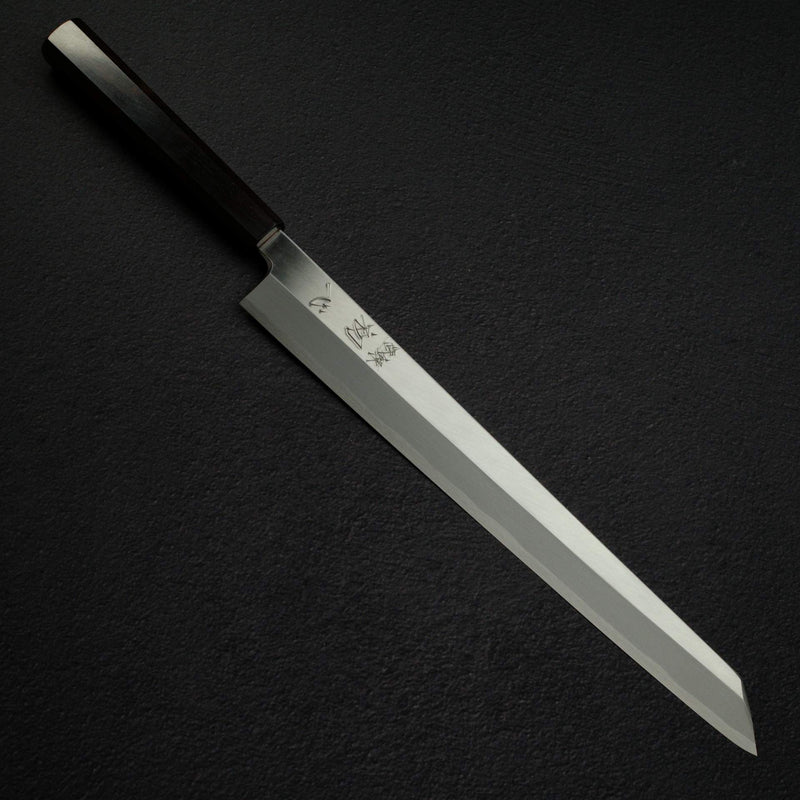 初心 x 明神 白鷺 白鋼二號 切付柳刃 330mm