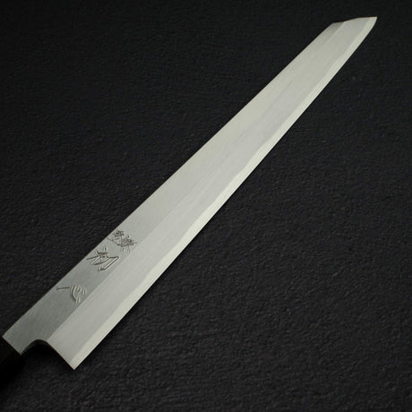 하츠코코로 x 묘진 시라사기 백2강 K팁 야나기바(사시미칼) 330mm