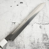 Exotic: Yoshikazu Ikeda Blue #1 Mizu-Honyaki K-tip Yanagiba 300mm / Moribashi Set