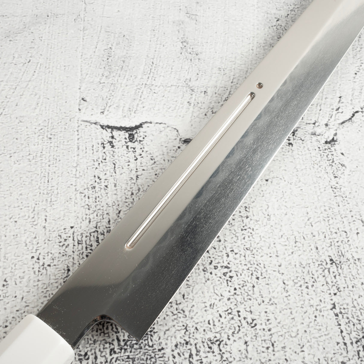 Exotic: Yoshikazu Ikeda Blue #1 Mizu-Honyaki K-tip Yanagiba 300mm / Moribashi Set