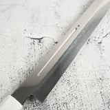 Exotic: Yoshikazu Ikeda Blue #1 Mizu-Honyaki K-tip Yanagiba 300mm / Moribashi Set