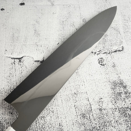 珍稀：老庫存 白木賢一 富士山刃紋 本燒 牛刀 270mm／盛箸套裝