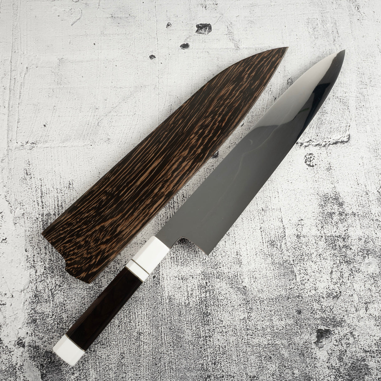 BFCM2025 Old Stock Shiraki Mt. Fuji Hamon Honyaki Gyuto 270mm / Moribashi Set